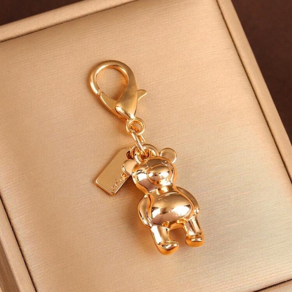 Accessories - Gold Bear Keychain Charm 222